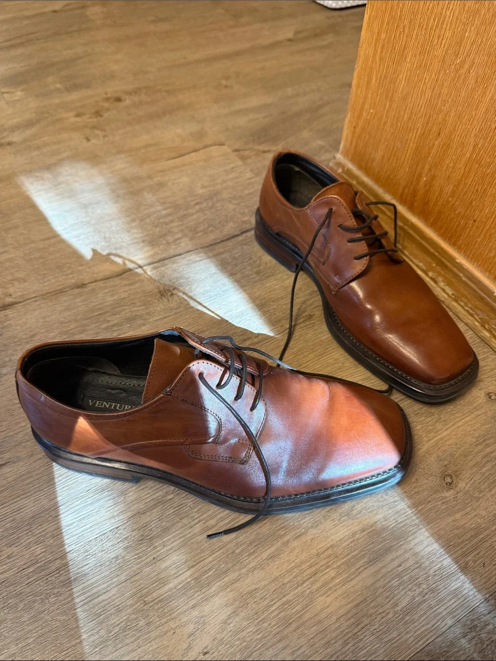 ventura Chestnut Brown Leather Shoes for Men